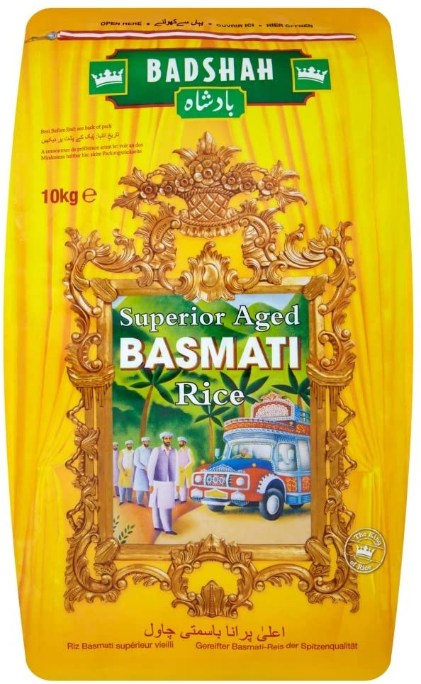 BADSHAH BASMATI RICE 10KG Restaurant Wholesale