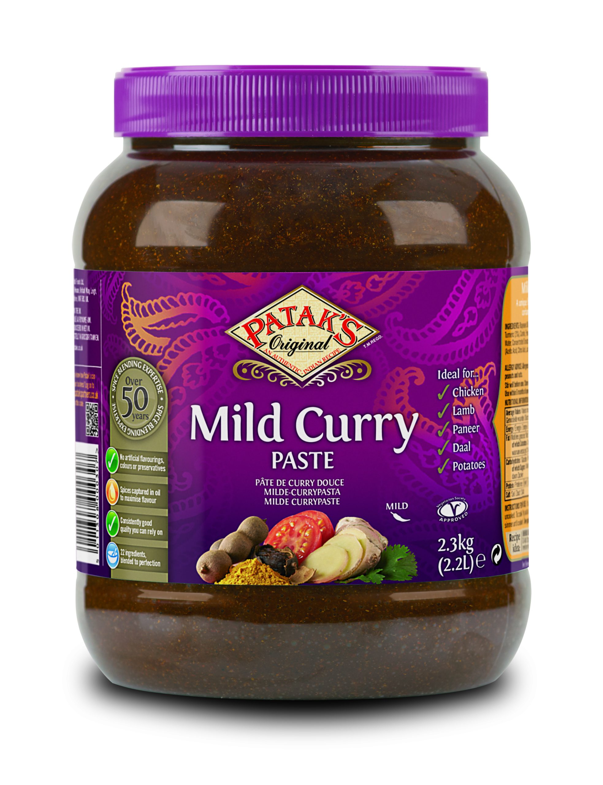PATAKS CURRY PASTE MILD 2.3KG Restaurant Wholesale